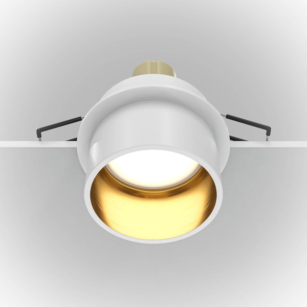 Downlight oprawa podstropowa Reif DL050-01WG biała złota