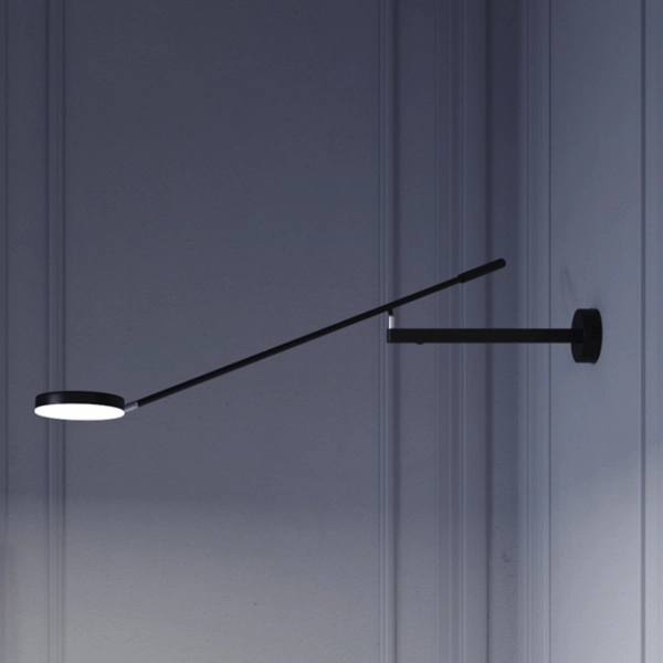 Lampa ścienna Fad MOD070WL-L6B3K lupa regulowana czarna