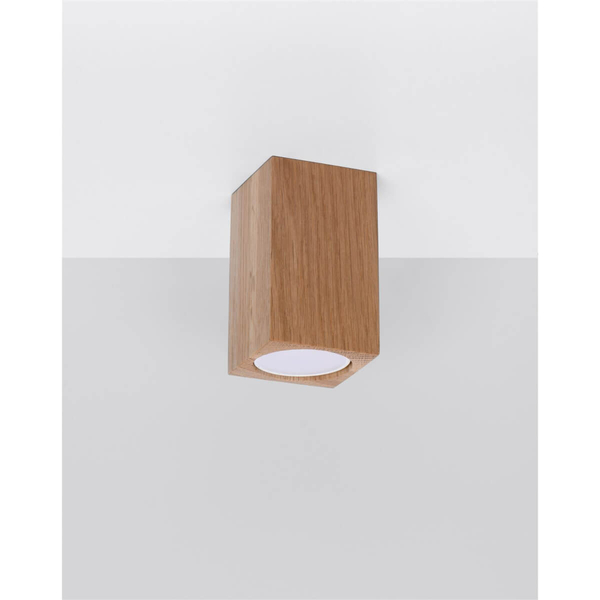 Drewniany downlight sufitowy SL.1040 prostokątny do jadalni