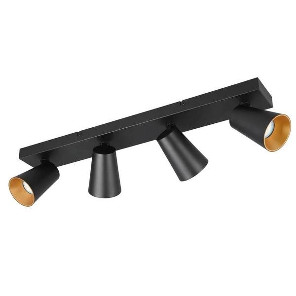 Regulowana lampa sufitowa Sharp 817100432 tuba punktowa do salonu czarna