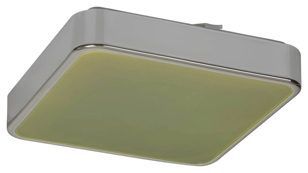 Sufitowa LAMPA plafoniera WOLIMIR 2982 Rabalux metalowa OPRAWA plafon LED RGB 22W 3000K - 6000K kwadratowy IP44 chrom