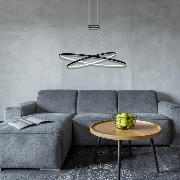 Wisząca lampa Halifax LP-940/2P BK CCT LED 45W 3000-6000K czarny