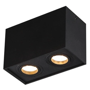 Sufitowa oprawa sypialniana BASIC SQUARE C0089 Maxlight podwójna czarna