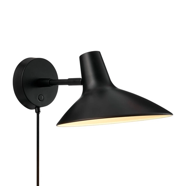 Regulowana lampa ścienna do czytania Darci 2320221003 czarny