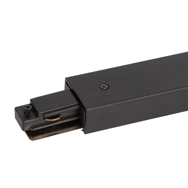 Łącznik prosty do szyn 1-faz + zasilanie Track Light ML0714 czarne