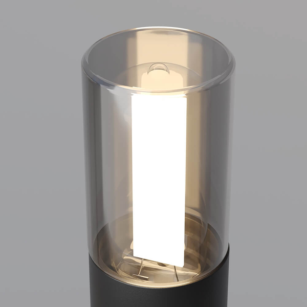 Podłużna lampa zewnętrzna słupek Glide O437FL-01GF1 wtykowy grafitowy