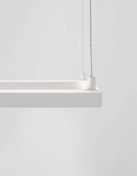 Minimalistyczna lampa wisząca Jean frame LED 30W 3000K biała