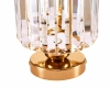 Kryształowy plafon złoty CARO ST-8876W gold 1xE27 na korytarz
