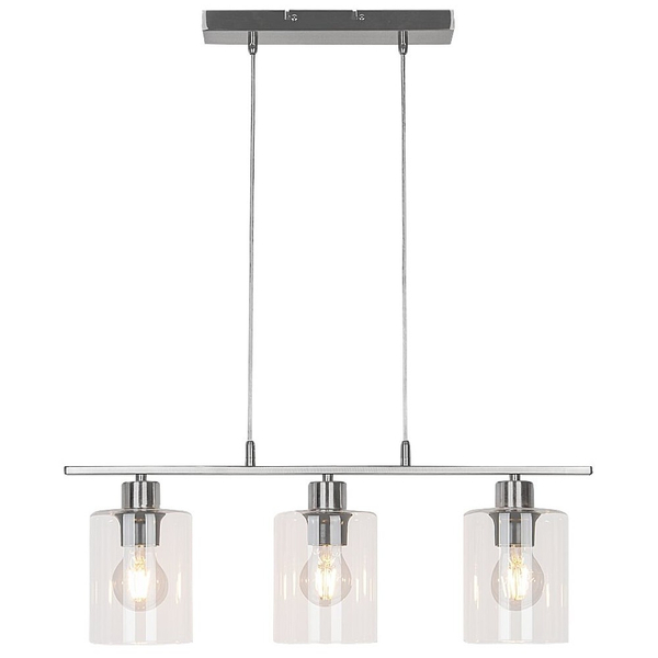 Nowoczesna LAMPA wisząca MIROSLAW 3580 Rabalux salonowy zwis szklany 3-punktowy chrom
