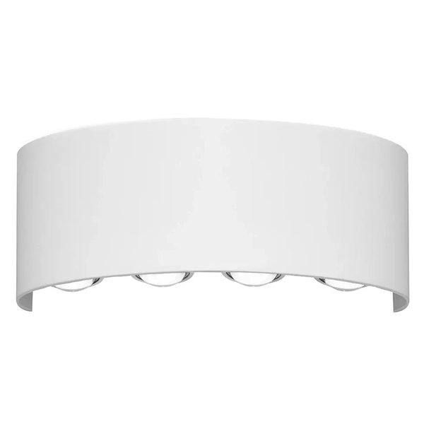Aluminiowy kinkiet do ogrodu Ortelo OWL-6650-4-WH-3K Italux LED 2W 3000K IP54 biały