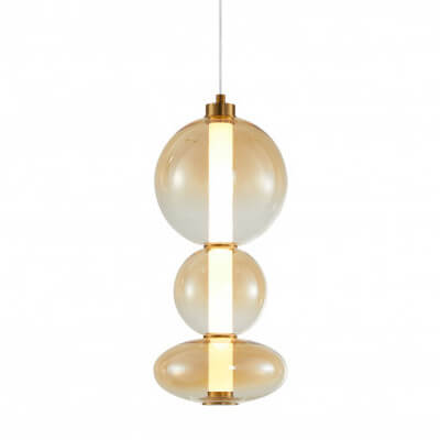 Wisząca lampa Sonte PND-24352V-24W-AB-AMB Italux LED 40W 3000K antyczny brąz