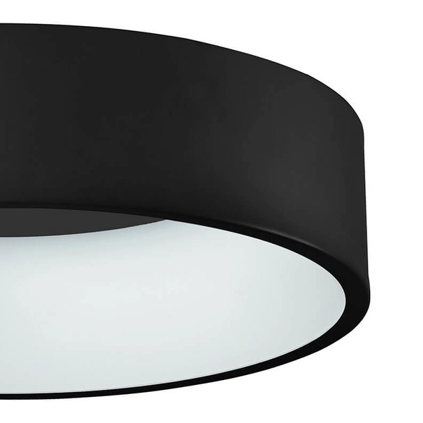 Czarny plafon sypialniany Chiara LED 42W 4000K minimalistyczny