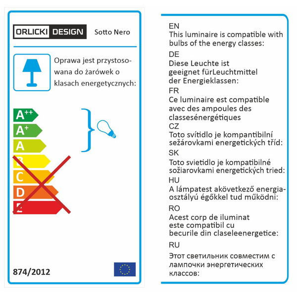 Sufitowa LAMPA podtynkowa Sotto Nero Orlicki Design kwadratowa OPRAWA stropowa metalowe oczko czarne