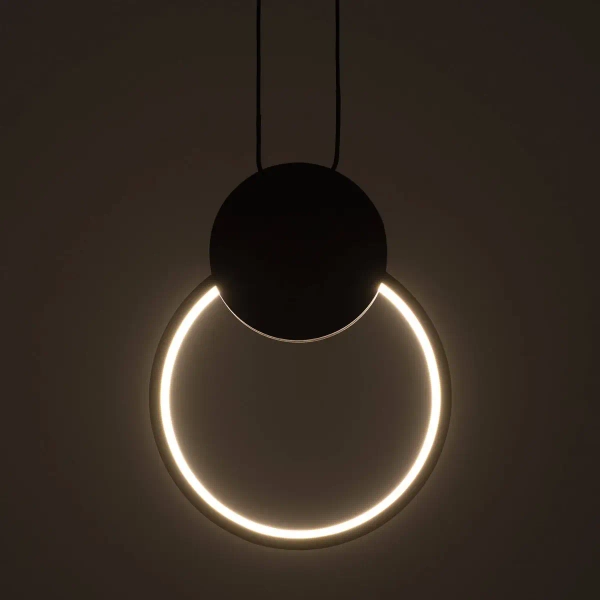 Wisząca lampa pierścień Totti ABR-LWTIT-C LED 10W 3000K na przedpokój czarna