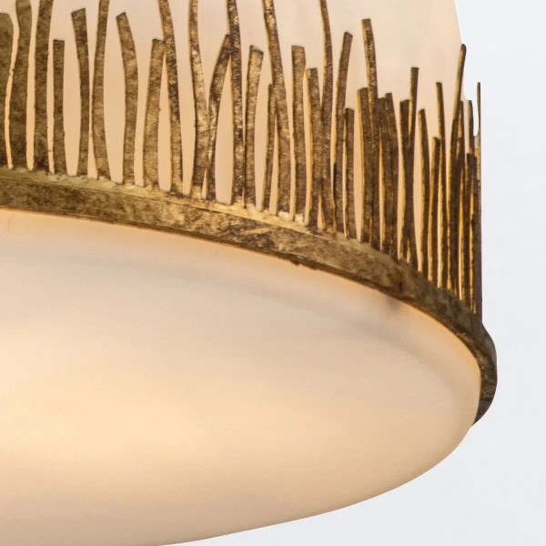 Lampa wisząca nad stół Sawgrass QN-SAWGRASS-3P-DG-O z łańcuchami złota