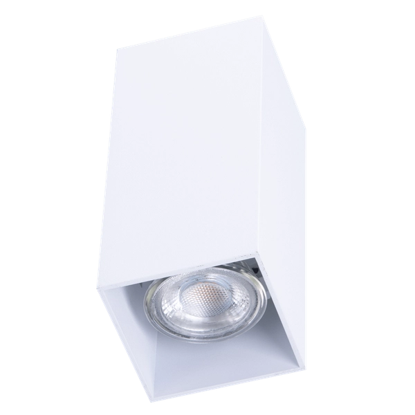 Prostokątna lampa ścienna Velia AZ4403 do holu biała