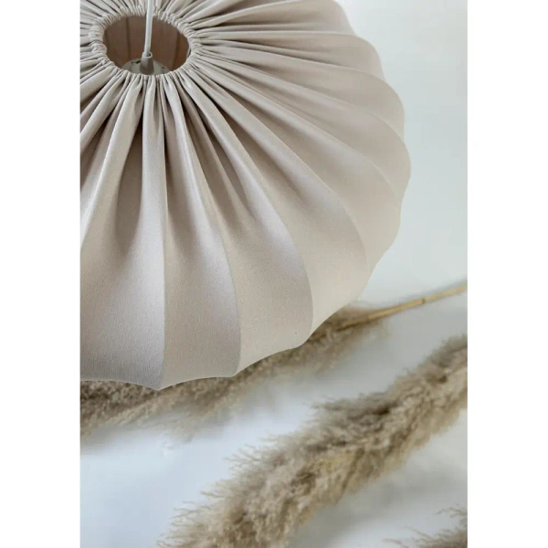 Tkaninowa wisząca lampa CAFEE beżowa 31-42019 1xE27 abażur do salonu
