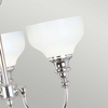 Sufitowa lampa potrójna Cheadle ATH-CD3 Elstead kielichy łazienkowe IP44 białe chrom