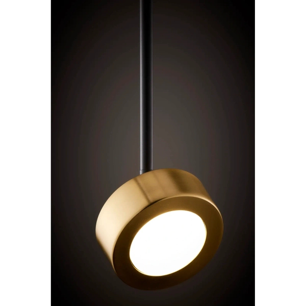 Reflektor lampa wisząca BAR czarna złota ruchoma 1xGx53 nad wyspę 41643