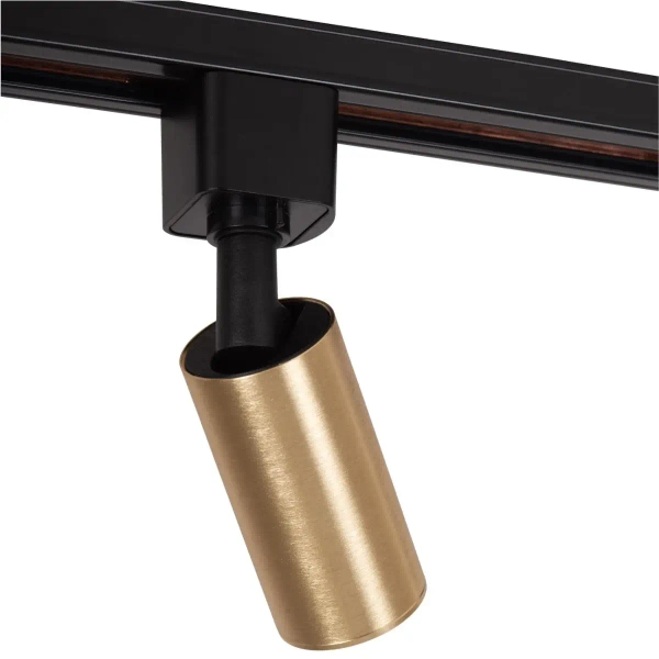 Szynowa lampa jednofazowa nasufitowa RITMO 09960/01/02 regulowana czarna złota