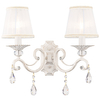 lampa ścienna Grace ARM247-02-G podwójny glamour biały