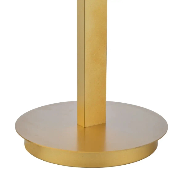 Owalna stołowa lampa Tauri TAU4235 kulista szklana biała złota