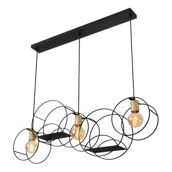 Wisząca lampa okręgi Circle 21425/03/30 nad stół złota czarna