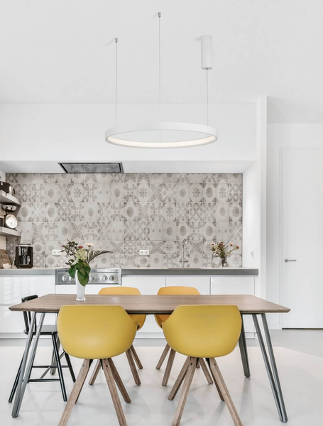 Wisząca lampa do salonu ZACAPU LE42796 ring LED 42W 3000K biały