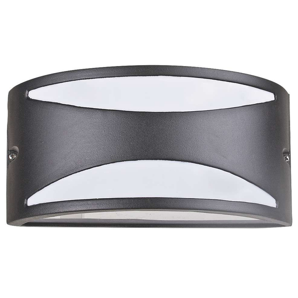 Zewnętrzna LAMPA ścienna MANHATTAN 8359 Rabalux elewacyjna OPRAWA półokrągła outdoor IP54 czarna