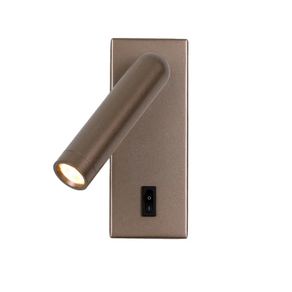 Podłużna lampa ścienna Nova WL-46376-1-CF LED 2,5W 3000K tuba kawowa