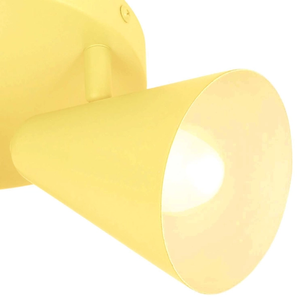 LAMPA sufitowa AMOR 98-68828 Candellux metalowa OPRAWA retro reflektorki regulowane żółte