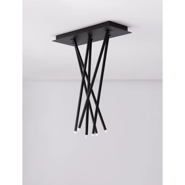 Lampa sufitowa metalowa NOVENCIO LE45465 LED 17W 3000K czarna