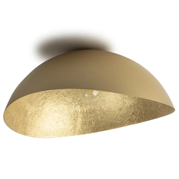 Salonowy plafon półokrągły SOLARIS 40593 Sigma żywicowy złoty