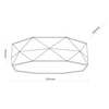 Geometryczny plafon ekologiczny Kantoor 6195 TK Lighting szara beżowa