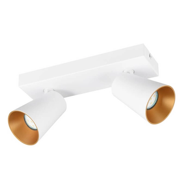 Sufitowa lampa Sharp 817100231 reflektorki tuby do kuchni metalowa biała