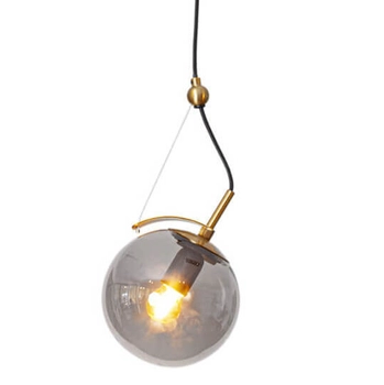 Wisząca lampa Carry 4202130-4500 By Rydens loftowa bańka kuchenna szara