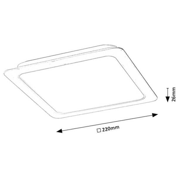 Jadalniana lampa sufitowa Shaun 3170 LED 24W 4000K nad stolik biała