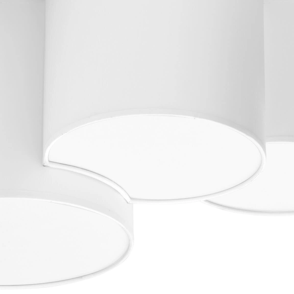 Nasufitowa lampa tkaninowa Mona 3443 TK Lighting do salonu biała