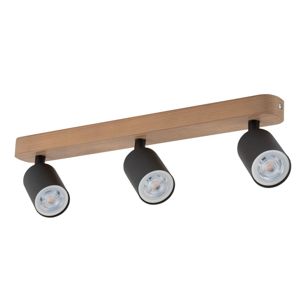 Reflektor sufitowy potrójny Top Wood 3292 TK Lighting okrągły drewniany