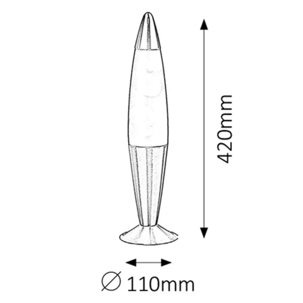 Stołowa lampa dekoracyjna Lollipop 4106 srebrny pomarańczowy fioletowy