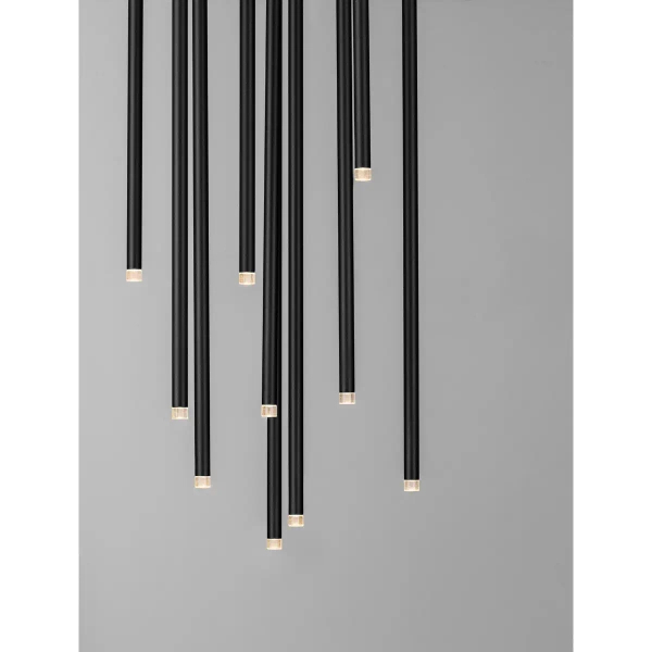 Nowoczesna lampa wisząca NOVENCIO LE45464 LED 41W 3000K tubki czarne