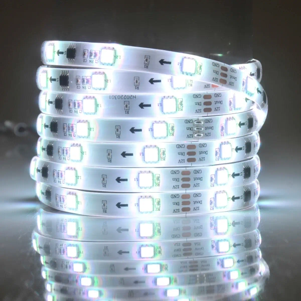 Taśma LED RGB 24W 314970 Polux pasek 5 metrów 380lm biały IP65