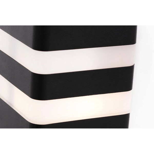 Podłużna lampa ogrodowa Tamiza K-8208 Kaja IP44 słupek metalowa czarna