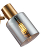 Szklana lampa na ścianę Santia SPL-65342-1-BRO-SG Italux mosiądz szary