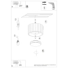 Lampa sufitowa ryfel AURA niebieski SL.1812 1xGU10 downlight