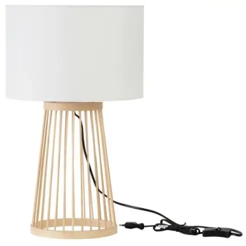 Bambusowa lampa stołowa do jadalni UVENZIA LE45384 naturalna