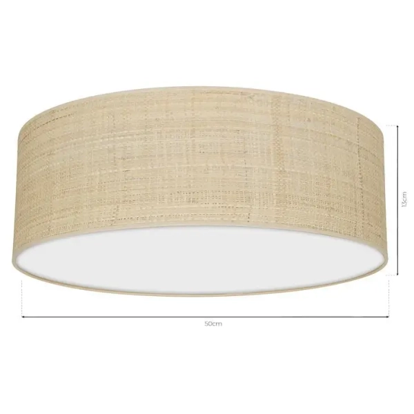 Ekologiczna lampa sufitowa MARSHALL MLP7488 do salonu beżowy biały