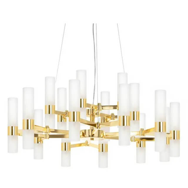 Zwisająca lampa Tubs MSE1501100457 Moosee sople metalowa złota