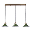 Klasyczna lampa wisząca do jadalni Hadano HAD3640-07 Dar Lighting mosiądz zielona