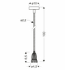 Sznur do lampy 31-04888 Candellux E27 100cm brązowy czarny